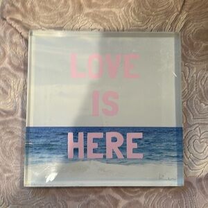 Kerry Rosenthal 8x8 block made to stand or lay flat. Could hang